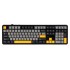 F108 Gray+Orange+Deep Gray Gasket Keyboard with Volcano RGB Switches AULA