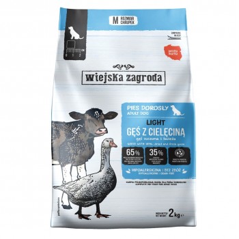 WIEJSKA ZAGRODA Light Goose with veal - dry dog food - 2kg
