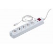 Gembird PCW-MS2G surge protector White 5 AC outlet(s) 250 V 1.8 m