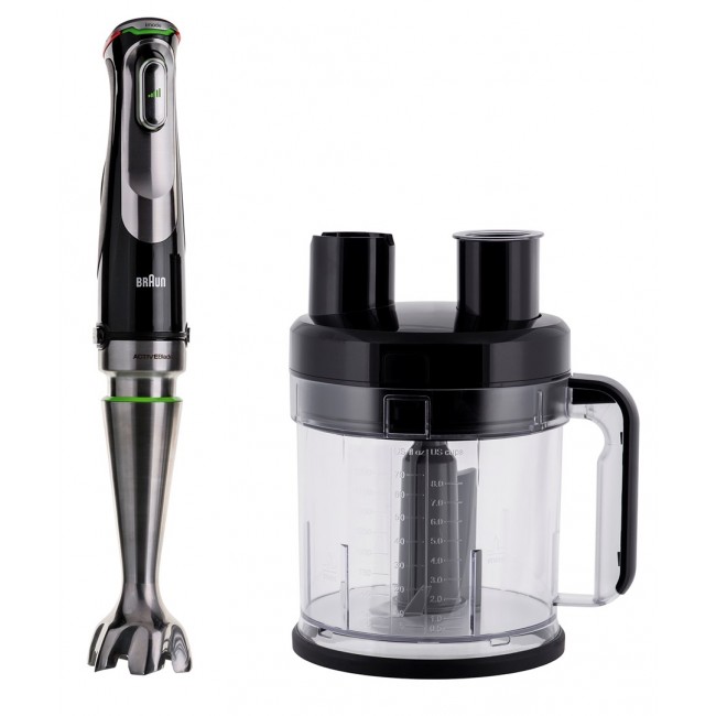 Braun MultiQuick 9 MQ 9195XLI 2 L Immersion blender 1200 W Black, Stainless steel