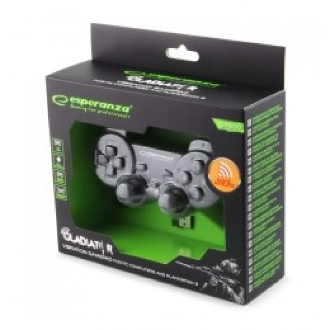 Esperanza EGG108K Gaming Controller Black USB 2.0 Gamepad Analogue / Digital PC, Playstation 3 Esperanza EGG108K Gaming Controller Black USB 2.0 Gamepad Analogue / Digital PC, Playstation 3