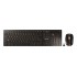 CHERRY DW 9100 SLIM keyboard Mouse included Universal RF Wireless + Bluetooth QWERTZ German Black
