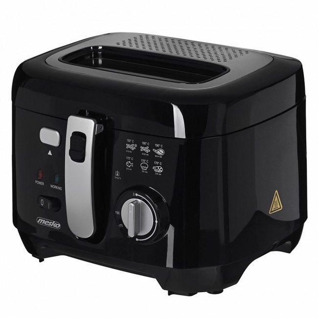Mesko | MS 4908 | Deep fryer | Power 1800 W | Capacity 2.5 L | Black