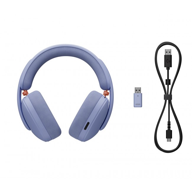 Logitech G G325 LIGHTSPEED Headset Wireless Head-band Gaming Bluetooth Lilac
