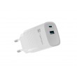 NATEC RIBERA GAN CHARGER 1X USB-A + 1X USB-C 30W WHITE NATEC RIBERA GAN CHARGER 1X USB-A + 1X USB-C 30W WHITE