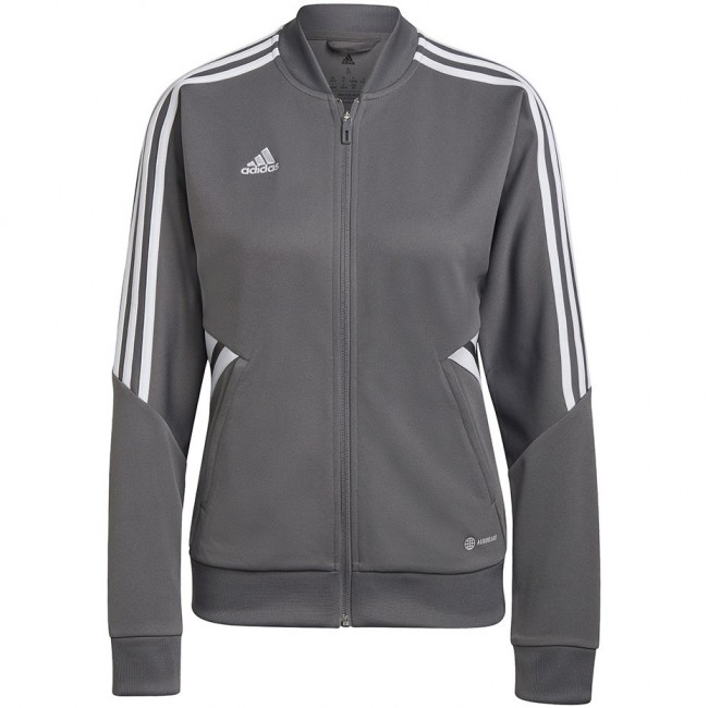 adidas Condivo 22 Track Jacket Full Zip Women's Sweatshirt Grey-White HD2280 adidas Condivo 22 Track Jacket Full Zip Women's Sweatshirt Grey-White HD2280