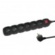 Esperanza ELK218K power extension 3 m 6 AC outlet(s) Indoor Black