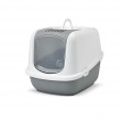 SAVIC Nestor Jumbo White-Grey covered cat litter box 66.5x48.5x46.5 cm 1 pc.