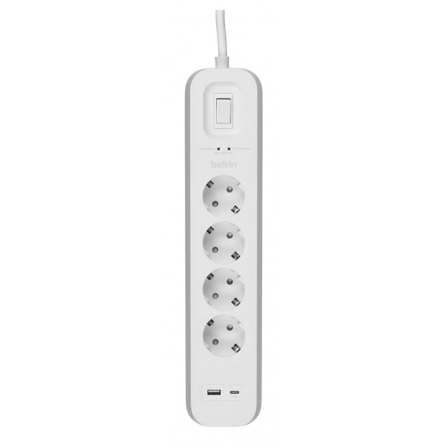 Belkin SRB001VF2M surge protector White 4 AC outlet(s) 2 m Belkin SRB001VF2M surge protector White 4 AC outlet(s) 2 m
