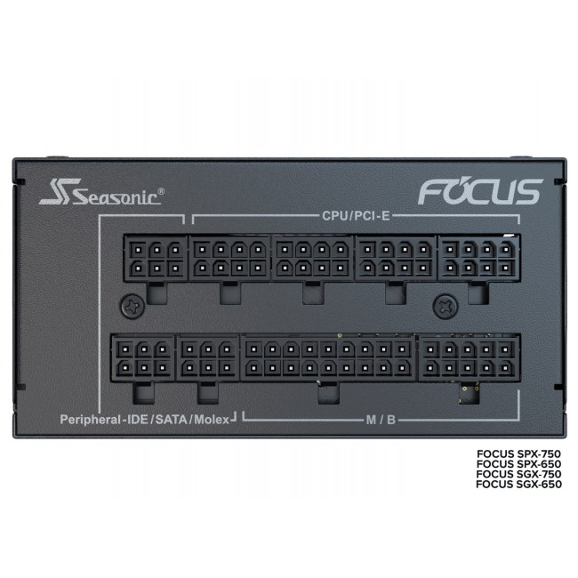 Seasonic FOCUS SGX-750 (2021) power supply unit 750 W 20+4 pin ATX SFX Black Seasonic FOCUS SGX-750 (2021) power supply unit 750 W 20+4 pin ATX SFX Black