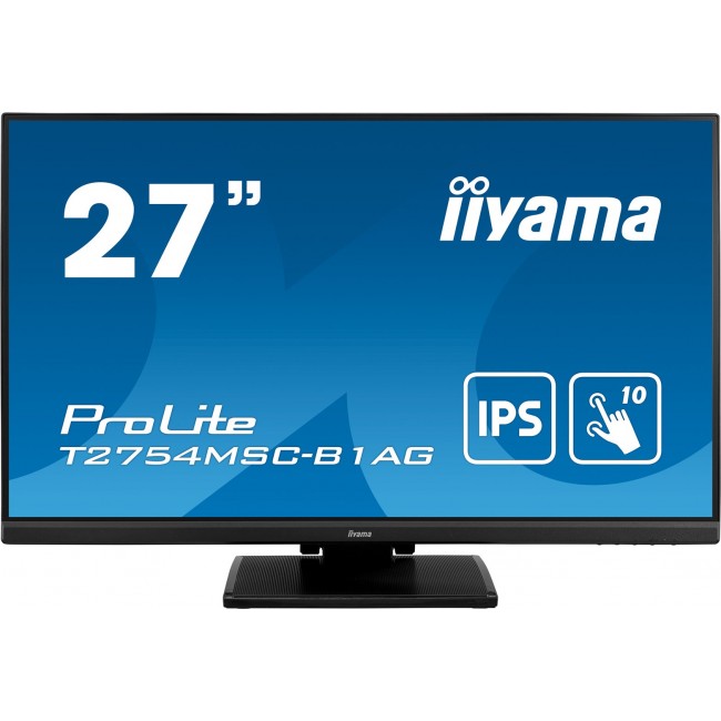 iiyama ProLite 27 PCAP 10pt touch screen featuring IPS panel technology and Anti Glare coating