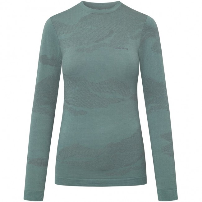 VIKING Gasher Merino Lady Longsleeve women's underwear, size M, green