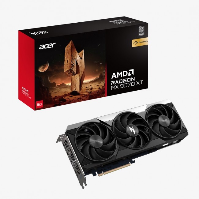 Acer Nitro Radeon RX 9070 XT OC 16GB AMD GDDR6 Acer Nitro Radeon RX 9070 XT OC 16GB AMD GDDR6