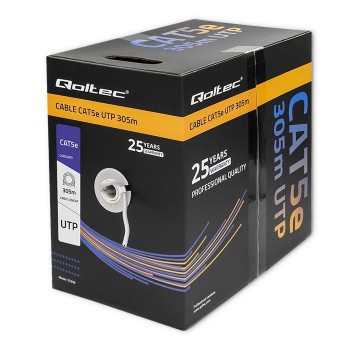 Qoltec bulkkabel - 305 m - gra