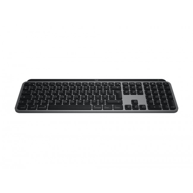 Logitech Master MX Keys S for Mac keyboard Office RF Wireless + Bluetooth QWERTY US International Aluminium, White