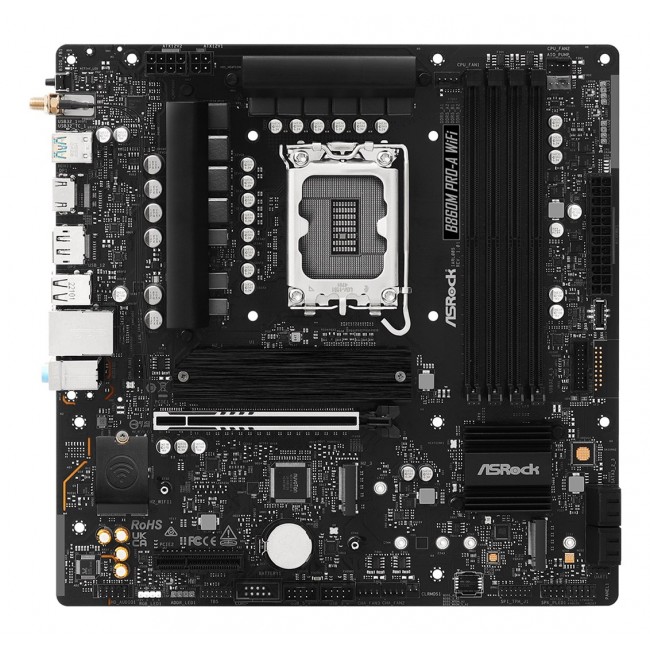 Asrock B860M Pro-A WiFi Intel B860 LGA 1851 (Socket V1) micro ATX Asrock B860M Pro-A WiFi Intel B860 LGA 1851 (Socket V1) micro ATX