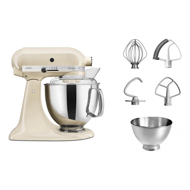 KitchenAid 5KSM175PSEAC Artisan food processor 300 W 4.8 L Cream