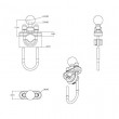 RAM Mounts Handlebar U-Bolt Base for Rails 0.5