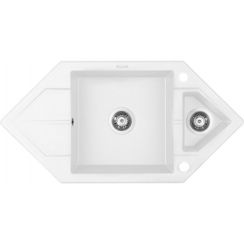 1.5-bowl granite sink with drainer - Space-Saver