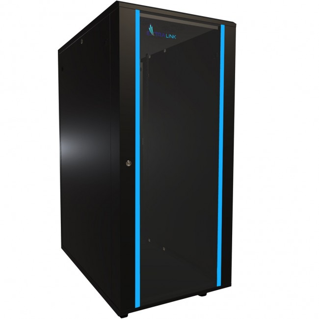 Extralink Rackmount cabinet 27U 600x1000 Black standing Extralink Rackmount cabinet 27U 600x1000 Black standing
