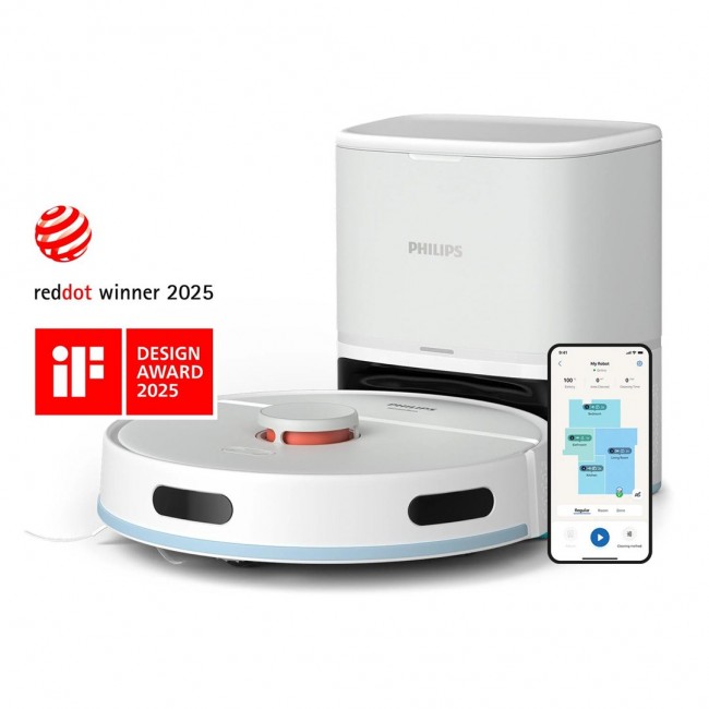 Philips XU2100/20 robot vacuum 0.38 L White