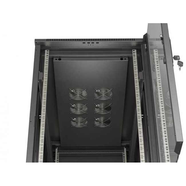 Lanberg FF01-6222-12B rack cabinet 22U Freestanding rack Black Lanberg FF01-6222-12B rack cabinet 22U Freestanding rack Black