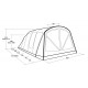 Outwell Florida 6 Air 6 person(s) Green Tunnel tent