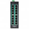 Trendnet TI-PG160 network switch Unmanaged Gigabit Ethernet (10/100/1000) Power over Ethernet (PoE) Black