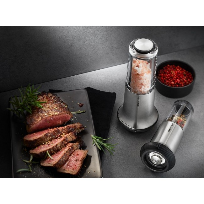 GEFU 34627 Rotary grater Black, Stainless steel, Transparent