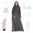 Mad Monkey 2000051 electric blanket Electric heated wrap Grey Fleece