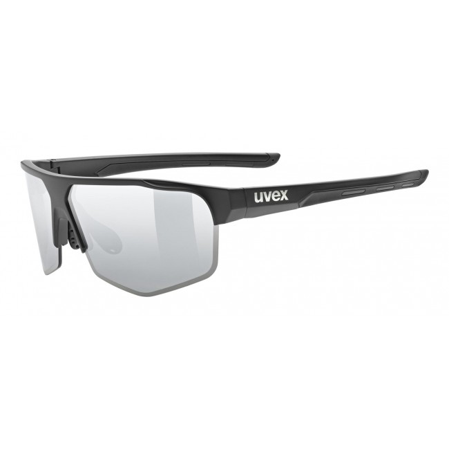 Uvex 5330812216 sports glasses Unisex Semi rimless Black Interchangeable lenses