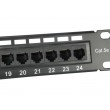 Equip 24-Port Cat.5e Unshielded Patch Panel, Black Equip 24-Port Cat.5e Unshielded Patch Panel, Black