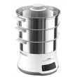 Tefal Convenient Series Deluxe VC502D steam cooker 3 basket(s) Countertop 900 W Stainless steel, White