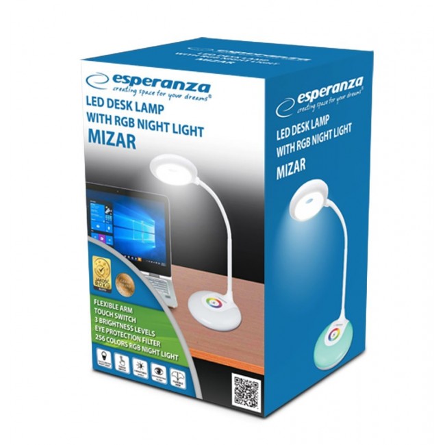 Esperanza ELD117 table lamp 3 W LED White Esperanza ELD117 table lamp 3 W LED White