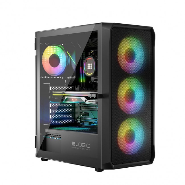 Logic PORTOS ARGB MINIDI USB 3.0 Case Black Logic PORTOS ARGB MINIDI USB 3.0 Case Black