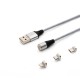Savio CL-156 USB cable 2 m USB 2.0 USB C Micro USB A/Lightning Silver