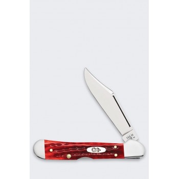 Knife Case Pocket Worn Mini Copperlock Red