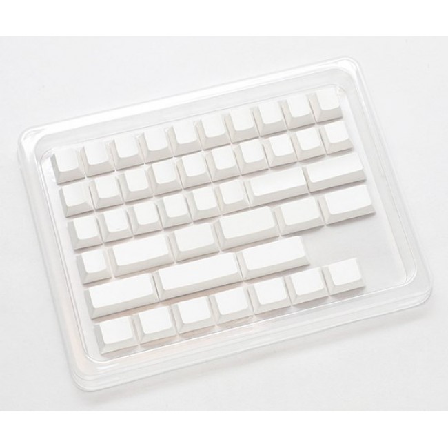Ducky Blank White PBT Set, Cherry Profile - 133 Keycaps, ANSI-US Layout, ANSI-US Layout Ducky Blank White PBT Set, Cherry Profile - 133 Keycaps, ANSI-US Layout, ANSI-US Layout
