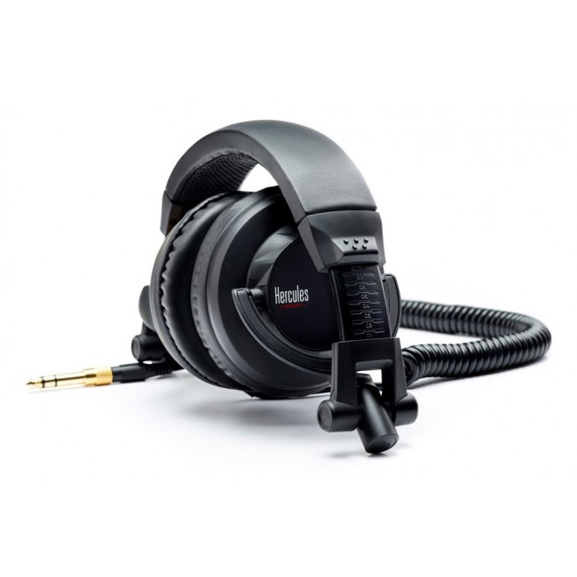 Hercules HDP DJ45 Headphones Wired Head-band Music Black Hercules HDP DJ45 Headphones Wired Head-band Music Black