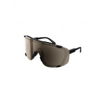 POC Devour black cycling sunglasses - Clarity Trail/Partly Sunny Silver cat 2