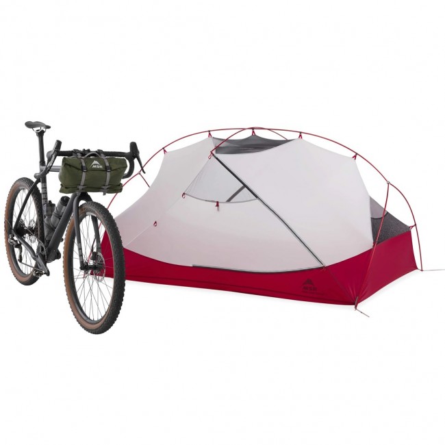 MSR Hubba Hubba Bikepack 2 person(s) Green, Red, White Ridge tent