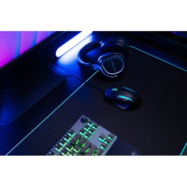 Turtle Beach Kone II Ash Black Wired Ergonomic RGB Gaming Mouse, 26K DPI Optical Sensor, 100M Click Life Optical Switches, 23 Customizable Inputs, 4D Scroll Wheel, Pure PTFE glides Turtle Beach Kone II Ash Black Wired Ergonomic RGB Gaming Mouse, 26K DPI Optical Sensor, 100M Click Life Optical Switches, 23 Customizable Inputs, 4D Scroll Wheel, Pure PTFE glides