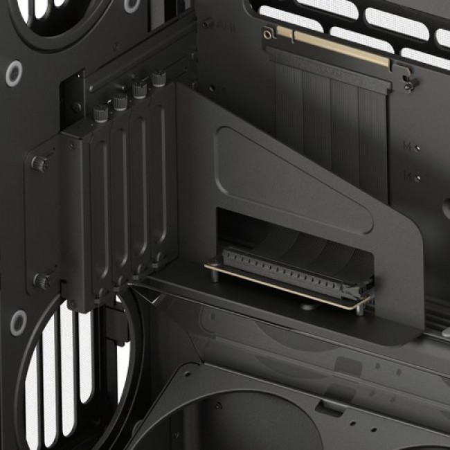 HAVN HS 420 VGPU PC Case, Midi-Tower, E-ATX, Tempered Glass, PCIe 5.0 Riser Cable - black