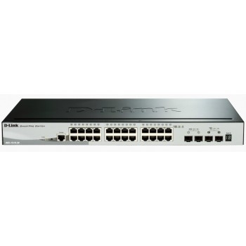 D-Link | Stackable Smart Managed Switch with 10G Uplinks | DGS-1510-28X/E | Managed L2 | Rackmountable | 10/100 Mbps (RJ-45) ports quantity | 1 Gbps (RJ-45) ports quantity 24 | SFP ports quantity | PoE ports quantity | PoE+ ports quantity | Power supply t