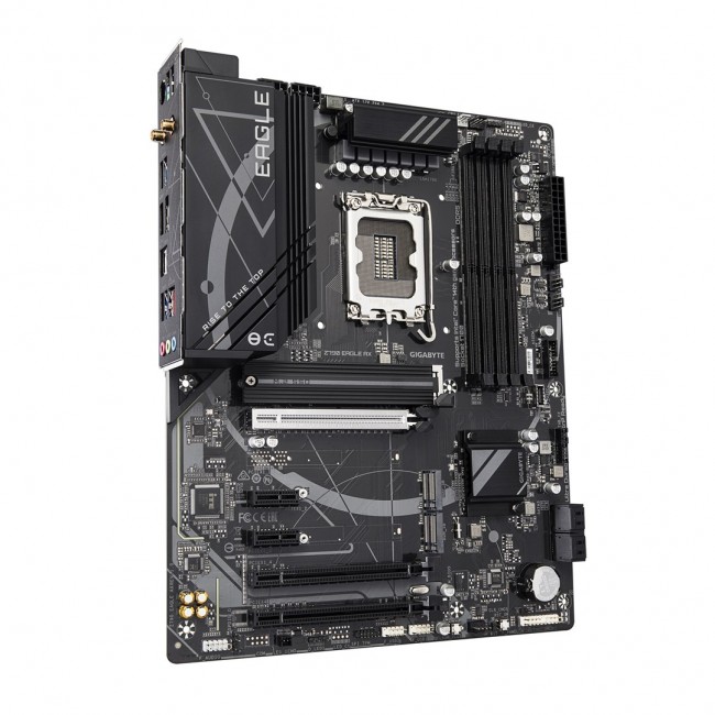 GIGABYTE Z790 EAGLE AX Motherboard - Supports Intel Core 14th Gen CPUs, 12+1+ Phases Digital VRM, up to 7600MHz DDR5 (OC), 3xPCIe 4.0 M.2, Wi-Fi 6E, 2.5GbE LAN, USB 3.2 Gen 2