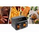 Double fat-free fryer, 2200 W, capacity 8 l, LED display Double fat-free fryer, 2200 W, capacity 8 l, LED display