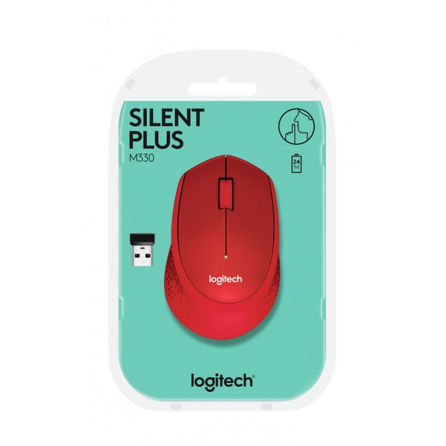 Mouse Logitech M330 Silent Plus Red Mouse Logitech M330 Silent Plus Red