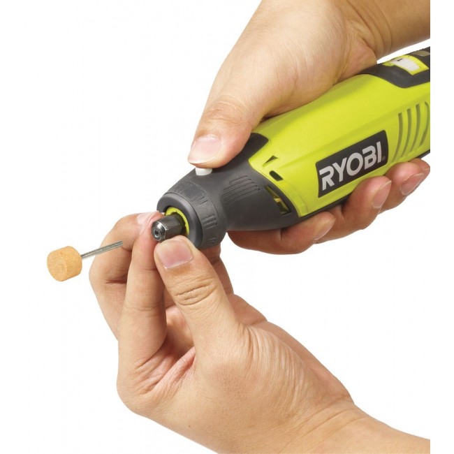 RYOBI EHT150V straight grinder 150W, set of 115 accessories