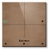 Grenton touch panel / 4 touch fields / TF-Bus / bright, natural leather front