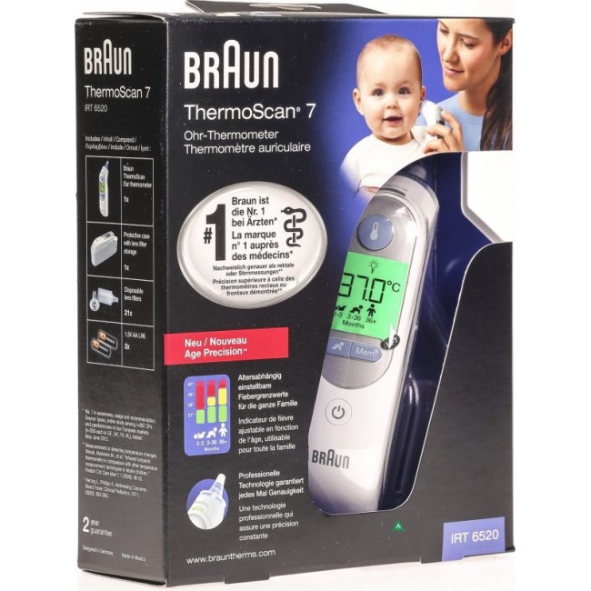 Braun ThermoScan 7 Remote sensing White Ear Braun ThermoScan 7 Remote sensing White Ear